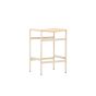 Polsty barkruk 63 cm - rattan - beige