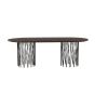Seko deens ovale eettafel - 220 x 100 cm - mokka