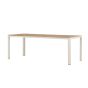 Mehmet tuintafel - 210 x 90 cm - beige/houtlook