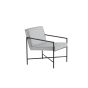 Nara fauteuil - velvet - grijs