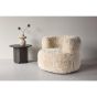 Sofia fauteuil - fake fur - off white