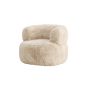 Sofia fauteuil - fake fur - off white