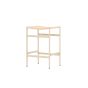 Polsty barkruk 63 cm - rattan - beige