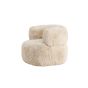 Sofia fauteuil - fake fur - off white