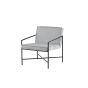 Nara fauteuil - velvet - grijs