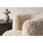 Sofia fauteuil - fake fur - off white