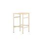 Polsty barkruk 63 cm - rattan - beige