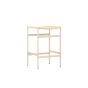 Polsty barkruk 63 cm - rattan - beige