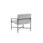 Nara fauteuil - velvet - grijs