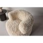 Sofia fauteuil - fake fur - off white
