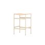 Polsty barkruk 63 cm - rattan - beige