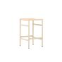 Polsty barkruk 63 cm - rattan - beige