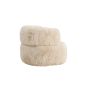 Sofia fauteuil - fake fur - off white