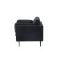 Kora fauteuil - linnen - zwart