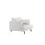 Ruma fauteuil - ribstof - beige