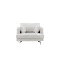 Ruma fauteuil - ribstof - beige