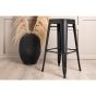 Metpe barkruk 76 cm - zwart