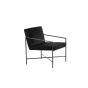 Nara fauteuil - velvet - zwart