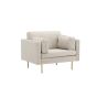 Sino fauteuil - ribstof - lichtgrijs