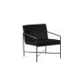 Nara fauteuil - velvet - zwart