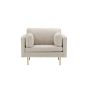 Sino fauteuil - ribstof - lichtgrijs
