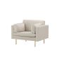 Sino fauteuil - ribstof - lichtgrijs
