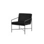 Nara fauteuil - velvet - zwart