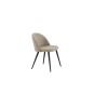 Zako eetkamerstoel - ruitpatroon - linnnenlook - beige