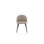 Zako eetkamerstoel - ruitpatroon - linnnenlook - beige