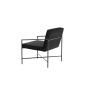Nara fauteuil - velvet - zwart