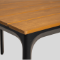 Arezzo tuintafel rechthoek polywood teaklook 130x70 cm van het woonmerk Les