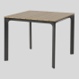 Arezzo tuintafel vierkant polywood teaklook 90x90 cm van het woonmerk Les