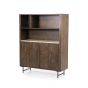 Boekenkast Lio klein - Mango hout & travertin