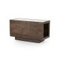 Salontafel Hazel - mangohout & marmer - 79x35 cm