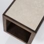 Salontafel Hazel - mangohout & marmer - 79x35 cm