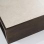 Salontafel Hazel - mangohout & marmer - 79x79 cm