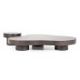 Organische salontafel Bobbie - 150x110 cm - bruin