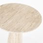 Ronde eettafel Aime - Ø70x75 cm - travertin