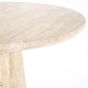 Ronde eettafel Aime - Ø70x75 cm - travertin