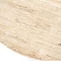 Ronde eettafel Sara - Mango hout & travertin - Ø130x76 cm