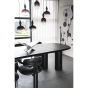 Organische eettafel Walter - eiken - 300x120 cm - zwart