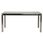 XL master tafel zwart glas