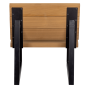 Banco outdoor hout naturel/metaal fauteuil  van het woonmerk WOOOD