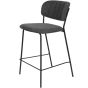Viken barstoel 65 cm donkergrijs zwart