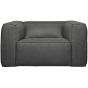 Fauteuil Bean Incl. Kussen Middengrijs Gemeleerd