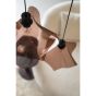 Nims cluster hanglamp 3 - bruin glas