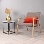 Daniel fauteuil houtlook - bruin