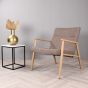 Daniel fauteuil houtlook - bruin