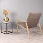 Daniel fauteuil houtlook - bruin
