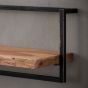 Woody metaal wandplank - bundel set van vijf 135x65 cm